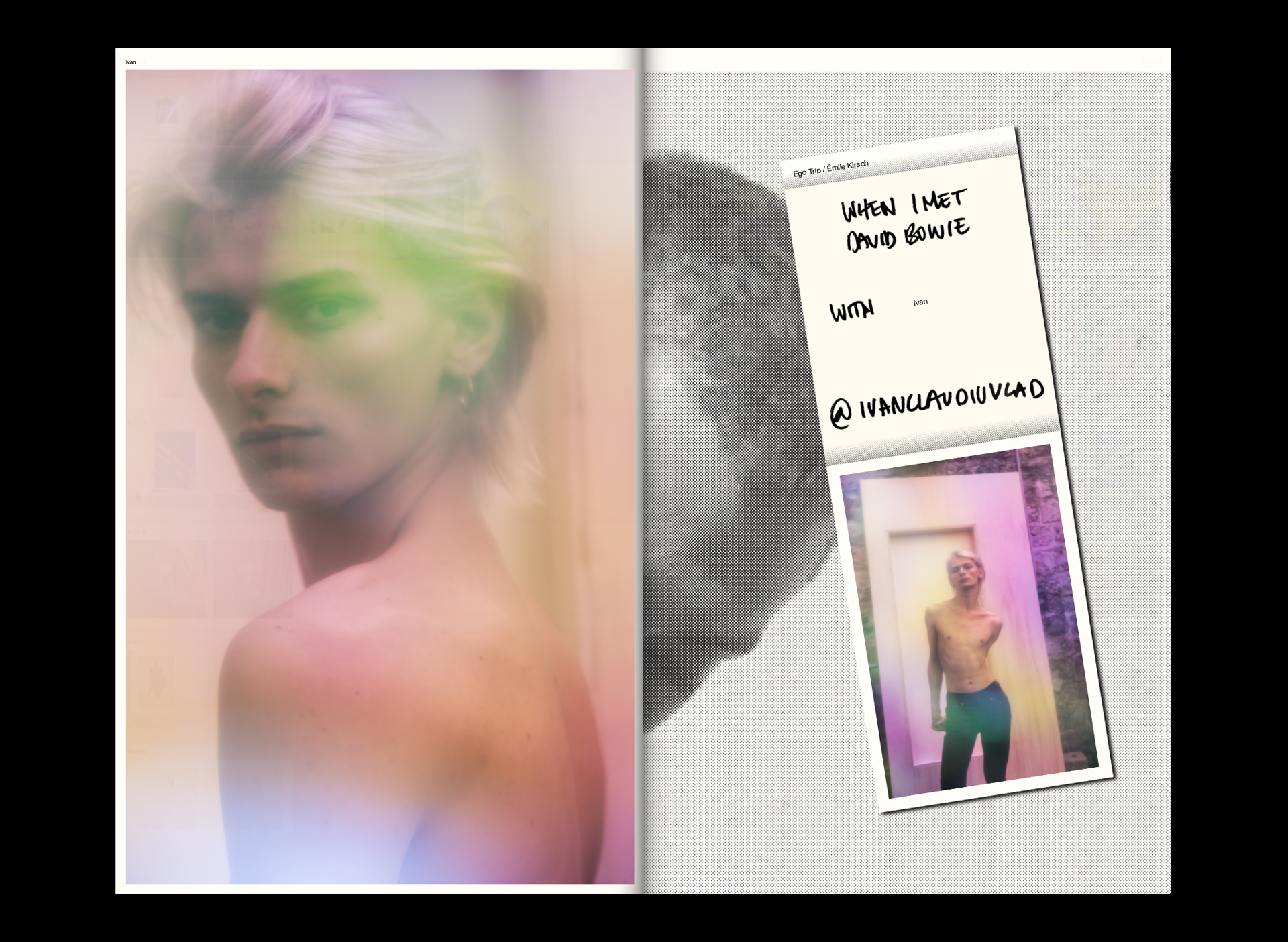 Ego Trip — Portfolio design w/ B256FR, 2018
