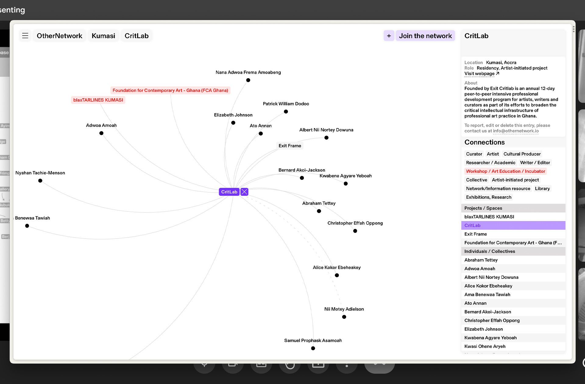 Othernetwork.io website's screenshot