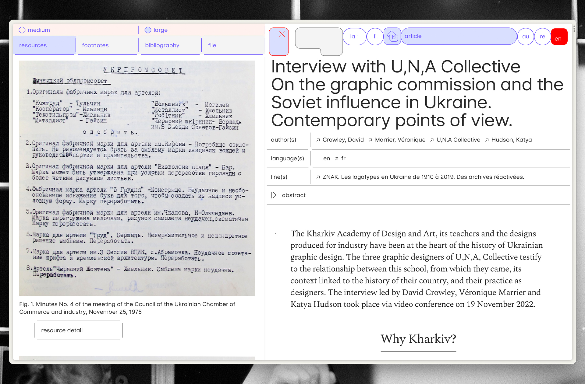 Problemata website's screenshots showing a paper page